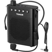 Portable Voice Amplifier for Teachers, Rechargeable Mini Pa System with 100 c...
