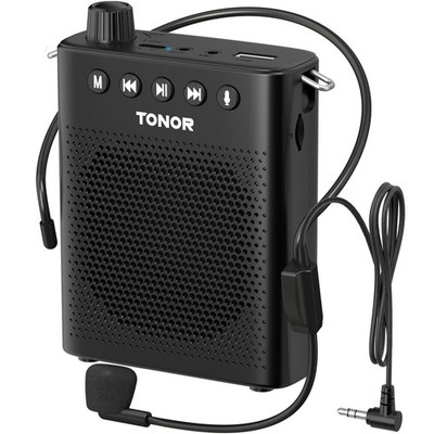 Portable Voice Amplifier for Teachers, Rechargeable Mini Pa System with 100 c...