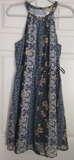 NWT LOFT Tie Waist Floral Paisley Halter Dress - Medium