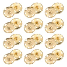 25 Sets Sewing Snap Buttons, Press Buttons Snap Fasteners 19mm, Gold