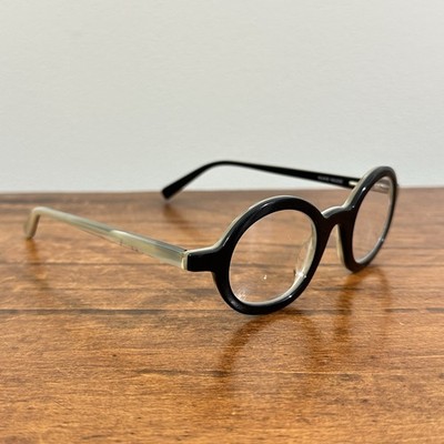Eye Bobs Flat Tire Round 2233 - 39 Black Marble Handmade Readers Eyeglasses