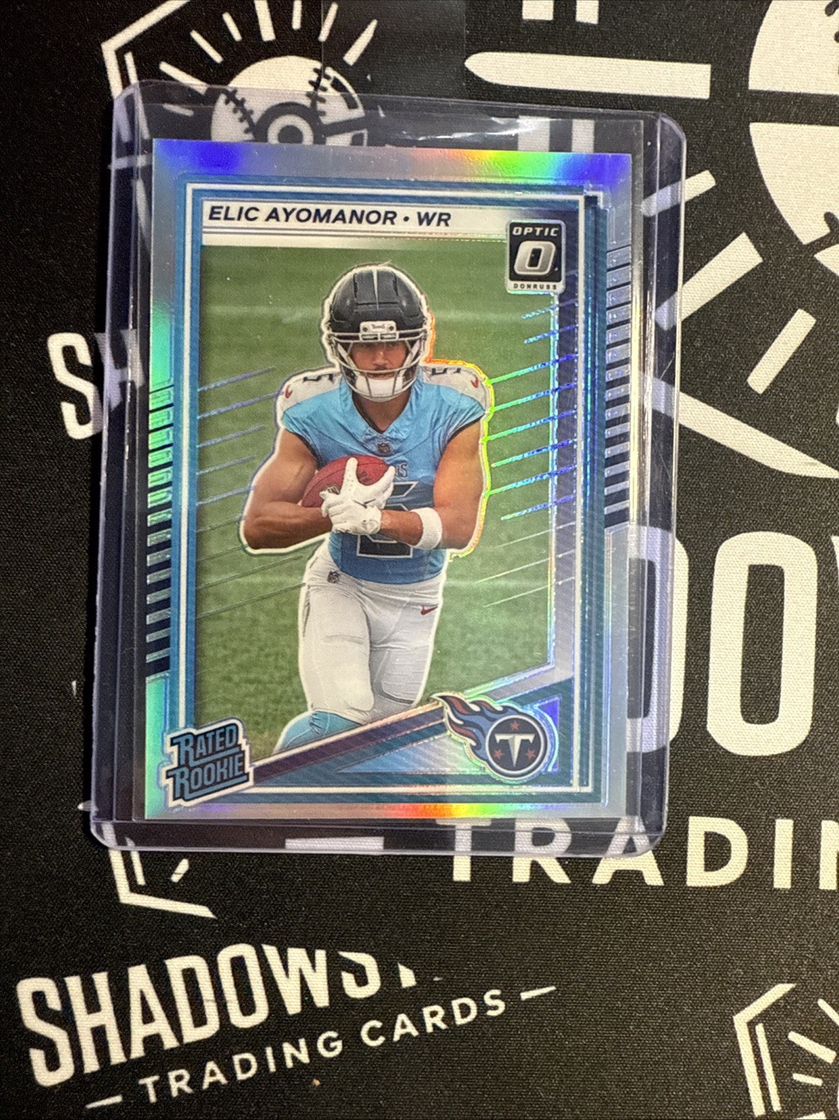 Elic Ayomanor 2025 Donruss Optic Preview Silver Holo Prizm Rookie RC Card #339