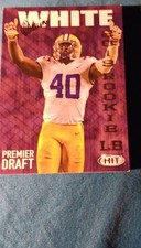 SAGE Premier Draft Devin White #97 LSU Tigers Rookie Autographed Football Card. rookie card picture