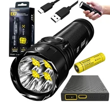 Nitecore EX7 Variable Beam Pattern High Performance LED Rechargeable Flashlight 
