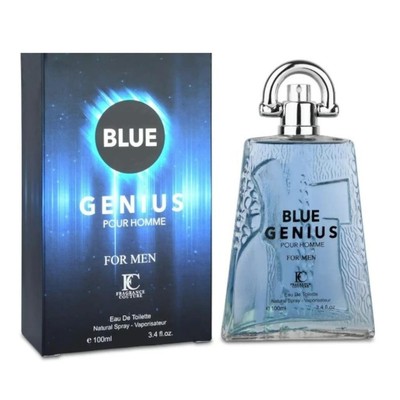 ''Blue Genius'' Men's Cologne 3.4 oz. Natural Spray Parfum by Fragrance Couture