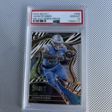 2023 -jahmyr Gibbs - Rc - Select - Zebra - Die-cut - Psa 10 - Detroit Lions 2023 -jahmyr Gibbs - Rc - Select - Zebra - Die-cut - Psa 10 - Detroit Lions