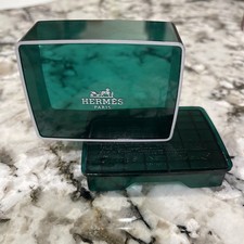 Hermes Paris Green Eau D orange VertePlastic Bar Soap Travel Container No Soap