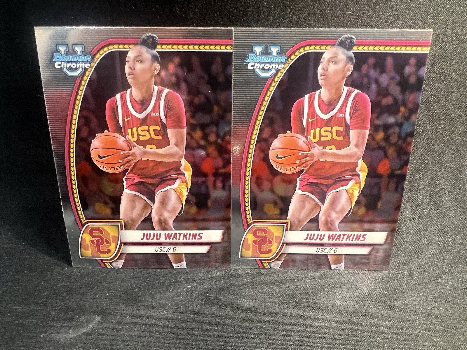 2024-25 Bowman Chrome U Juju Watkins USC Trojans Base Card #37 - 2 Pack