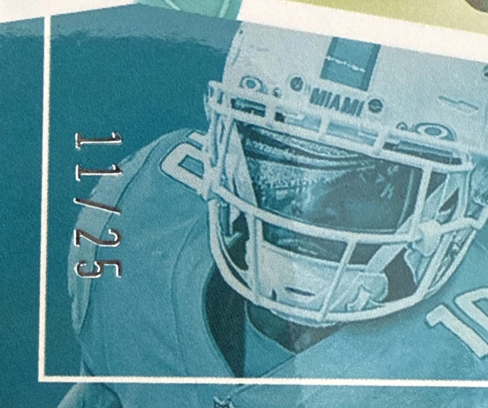 2022 Panini Prestige Prestigious Pros Xtra Points Tyreek Hill 11/25 Dolphins SSP - Image 3 of 3