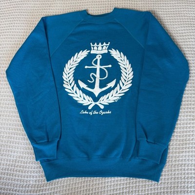 NEW Vintage Hanes Sweatshirt Mens Unisex Medium Lake of the Ozarks Puff Paint