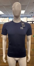 Under Armour Mens HeatGear Compression Short Sleeve T-Shirt Navy / Size S 