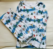 hanna andersson Kids Holiday Pajamas 100 Organic Cotton Sz 6/7 Some Washwear