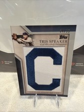 2010 Topps - Jumbo Packs Manufactured Hat Logo Relic Tris Speaker #MHR-18 /99