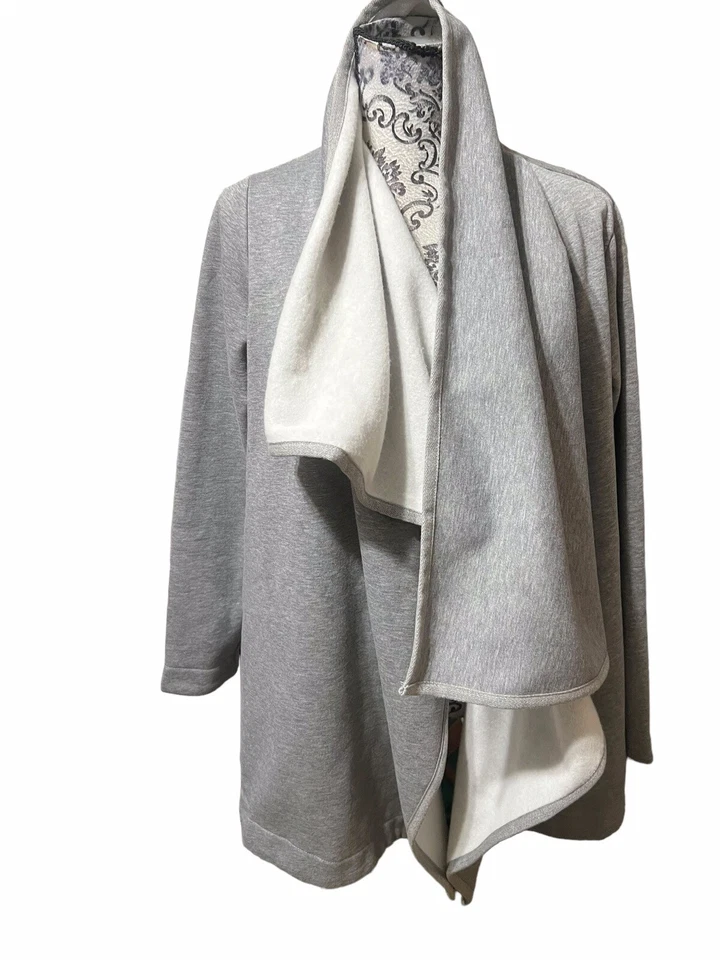 UGG Mujer Grande Gris Janni Polar Abrigo Manta Cárdigan Acogedor Prendas exteriores Chaqueta Foto 4 de 4