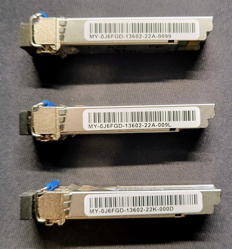 Genuine Dell FTLF1318P3BTL 1310nm SFP Transceiver Modules DP 0J6FGD Optic Fibre - Afbeelding 2 van 3