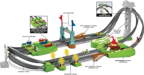 Hot Wheels Pista Circuito Di Mario Kart - Giocolandia - Foto 3 di 3