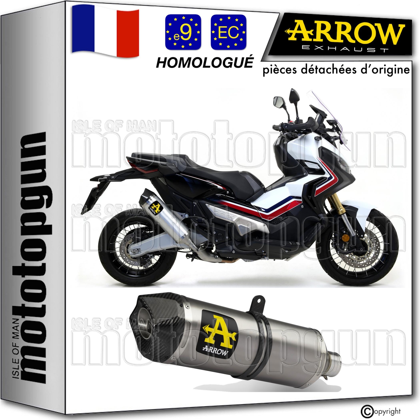 Pot echappement Arrow pour Honda X-ADV 750 2023 silencieux homologue race