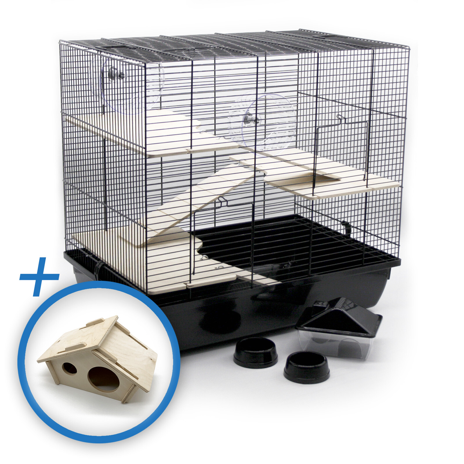 ZooPaul Nagerkäfig Galaxy Mit Röhrensystem - Hamsterkäfig 58x38x42cm Pink