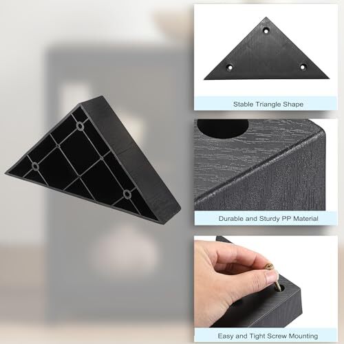 4PCS Plastic Furniture Legs Heavy Duty Triangle Couch Legs Sofa Legs eBay