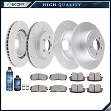 Ceramic Brake Pads And Rotors Front Rear For Chrysler Dodge Challenger Magnum