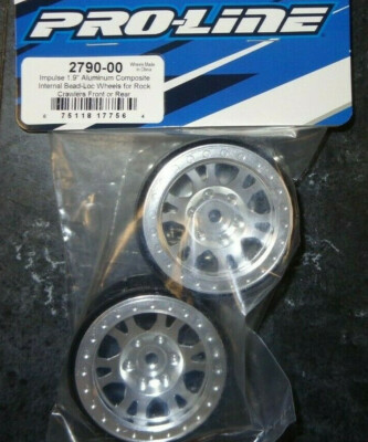 Pro-Line 2790-00 IMPULSE 1.9 Aluminum COMPOSITE Bead-Loc Wheels Crawlers F/R NIP