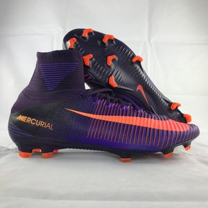 purple and orange cleats