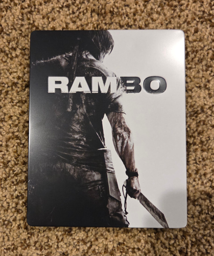 Rambo (2008) - Blu-ray Steelbook - Region B - Embossed - Very Rare and OOP!
