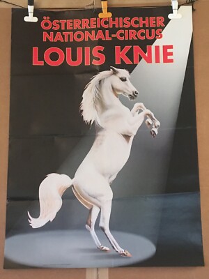 LOUIS KNIE CIRCUS POSTER - WHITE HORSE - ORIGINAL 1-SHEET