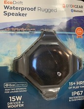 Ecoxgear, Ecodrift Waterproof Rugged Bluetooth Speaker | Gray
