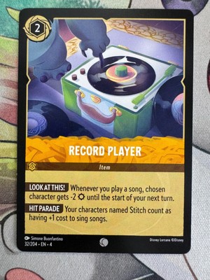 Record Player Nonfoil/Regular Disney Lorcana TCG LDB506