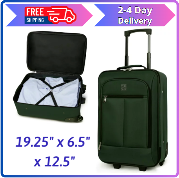 Protege Pilot Case 18" Softside Carryon Luggage, Green NEW eBay