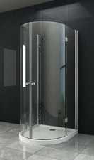 Home Systeme - U Form Duschkabine CESAR Dusche Duschabtrennung Duschwand ESG
