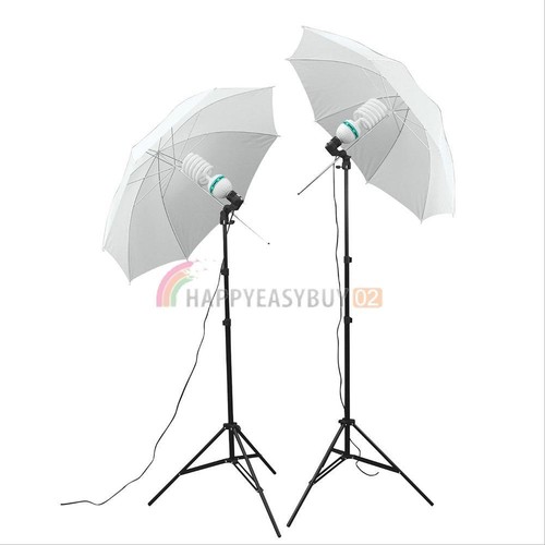 135W Continuous Lamp Bulb Photography Photo Umbrella light Stand Studio Kit Set - Picture 4 of 6