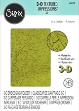 Sizzix Delicate Mistletoe 3D Embossing folder #665759 Retail $12.99 Kath Breen