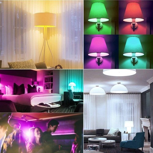 Colour Changing Bulb B22 10W Dimmable, RGBW LED Light Bulbs Mood Lighting - Picture 3 of 4