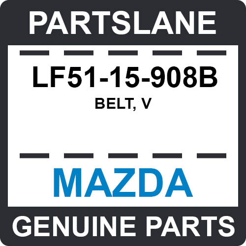LF51-15-908 - Belt'v', air con. Belt, v. Bracket, pulley