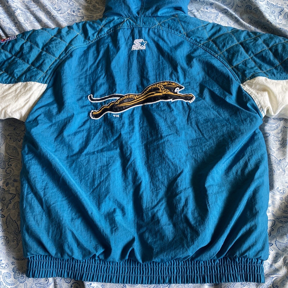 ジャクソンビル・ジャガーズ XL スタートジャケット VTG 90s NFL JACKSONVILLE JAGUARS LOGO STARTER PUFFER JACKET