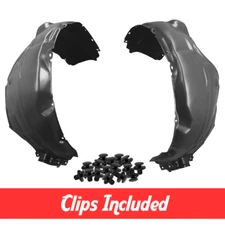 Front Left & Right Side Fender Liner Set w/ Clips For 2012-2014 Toyota Camry