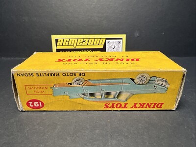 ミニカー Dinky Toys 192 De Soto Fireflite Sedan 1960-64 Dinky Toys - 192 DE SOTO FIREFLIGHT SEDAN - Turquoise