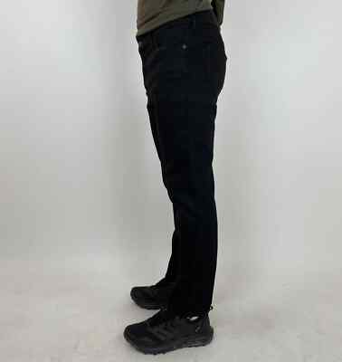PRADA Mens Tapered Jeans Black Denim Classic Trousers Basic size