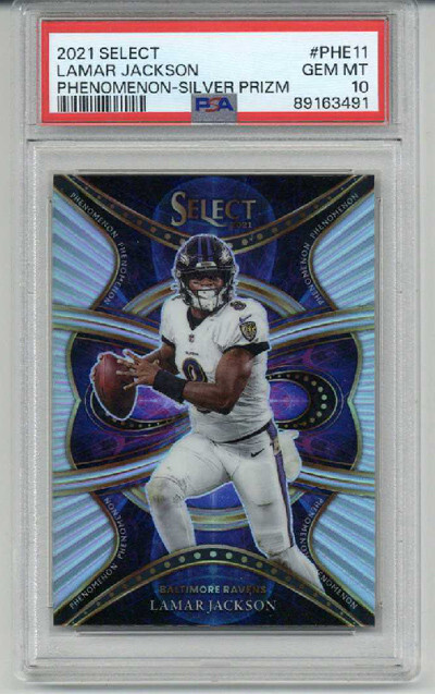 2021 PANINI SELECT PHENOMENON SILVER PRIZM #PHE11 LAMAR