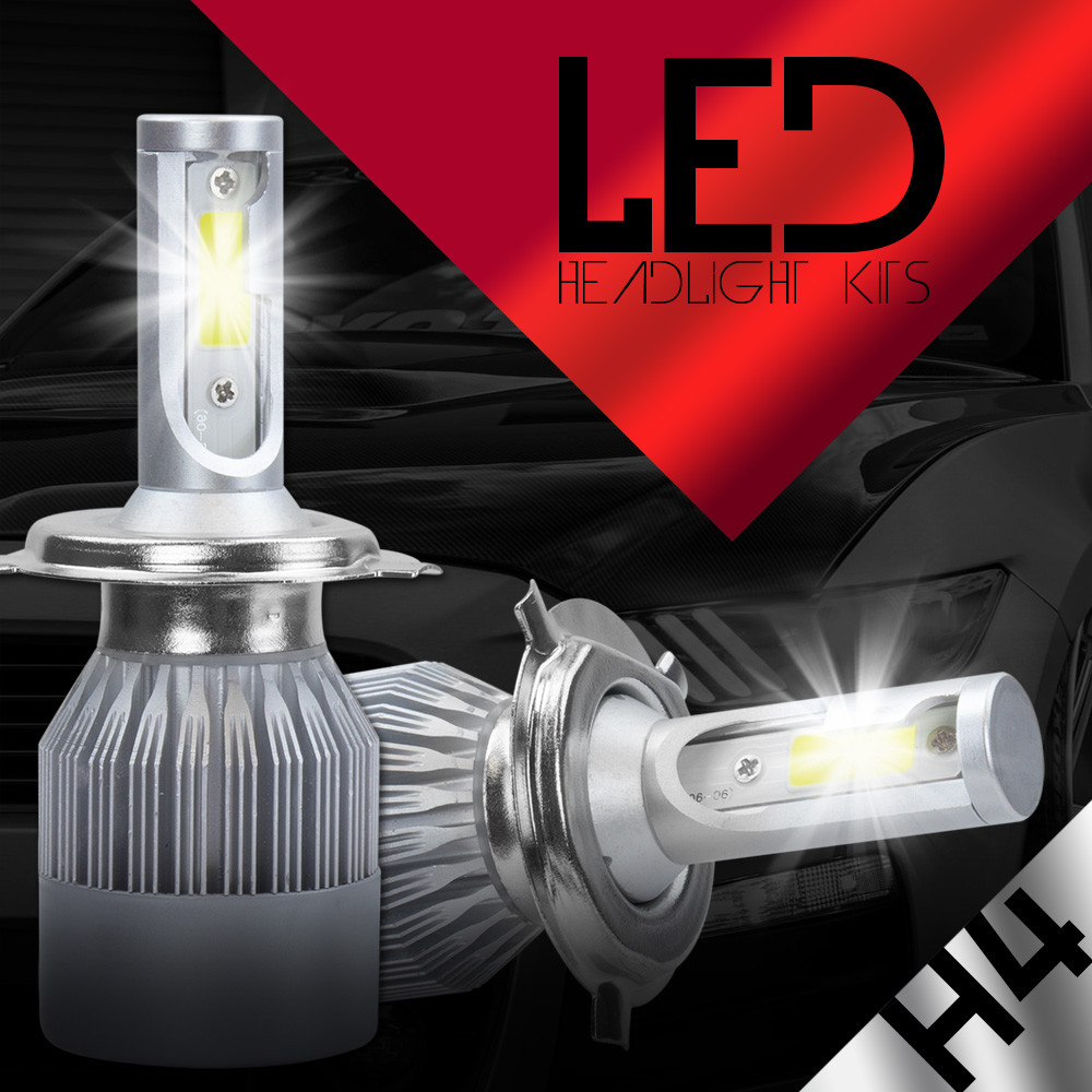 Kit De Bombillas LED CREE H13/9008 – 488W, 48800LM, 6000K Blanco Hiper – XENTEC Con Turbofan