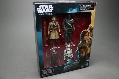 Star Wars Jedha Revolt Action Figure Set Rogue One W/ Saw Guerrara 4-Pack Disney