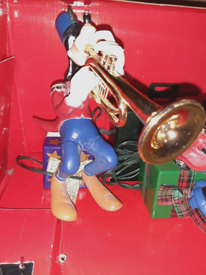 Vintage Mickey Mouse Brass Band Mr. Christmas Animated Musical 21