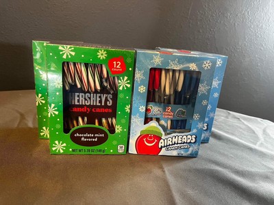 Hershey s / Airheads Candy Canes Christmas Candy Sampler 12 Count Each