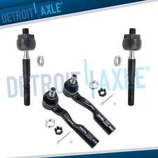Front Inner Outer Tie Rod Ends for 2003 2004 2005 2006 Toyota Sequoia & Tundra
