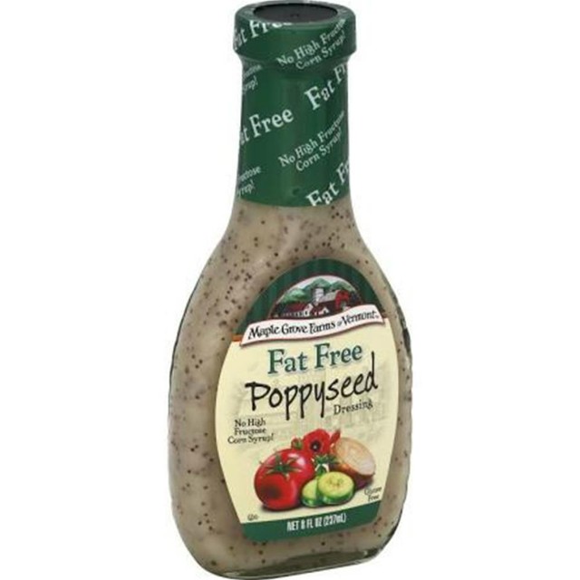 Maple Grove FarmsFat Free Poppy Seed Dressing, Pack of 12 ( 8 oz