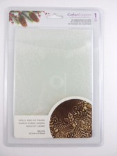 Crafter's Companion 3D Embossing Folders 5 x 7 Holly and Ivy Frame