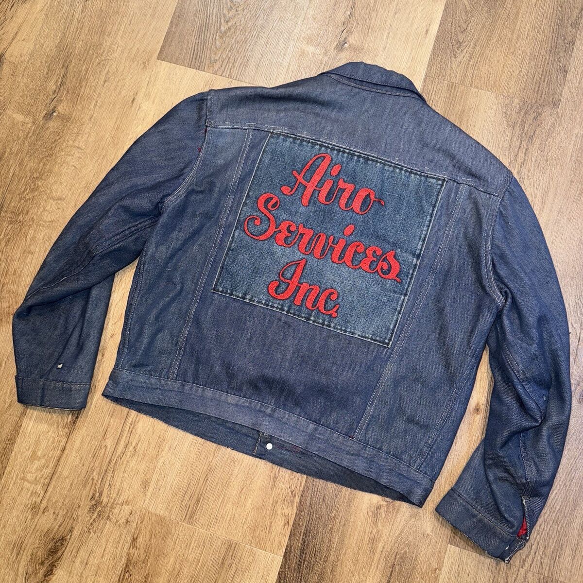 Vtg 60s Denim Jacket Embroidered Advertising Blue Jean Coat Work Wear MENS LARGE | eBay Vtg 60s Denim Jacket Embroidered Advertising Blue Jean Coat Work Wear MENS LARGE | eBay