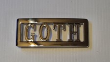 GOTH Custom Personalized Name Belt Buckle -Put your name or word on Buckle